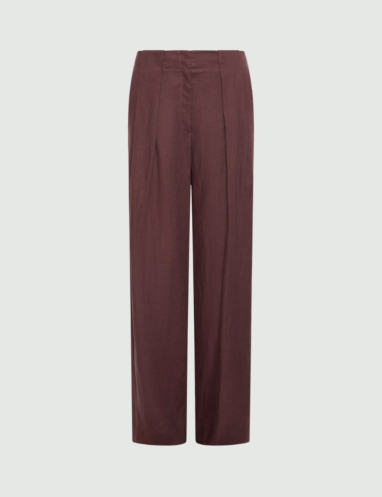Washed linen trousers - Marella