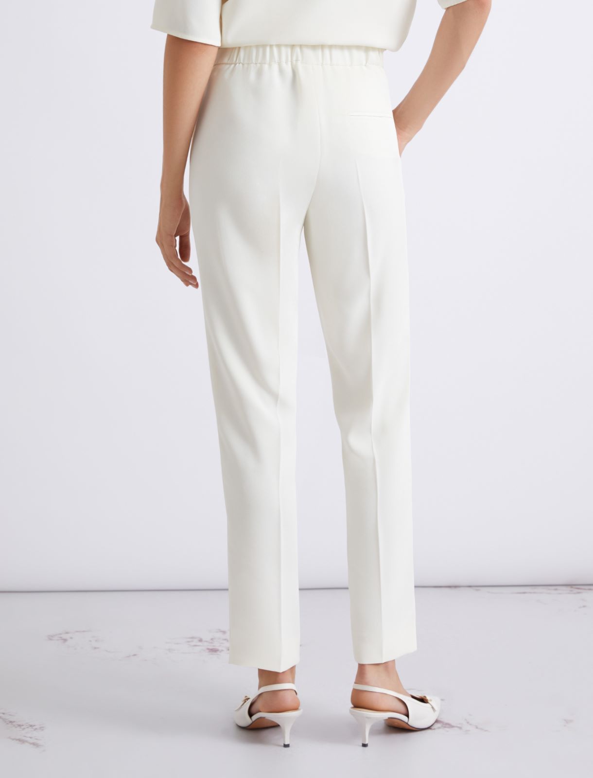 Chinohose aus Envers-Satin - WOLLWEIB - Marella - 3