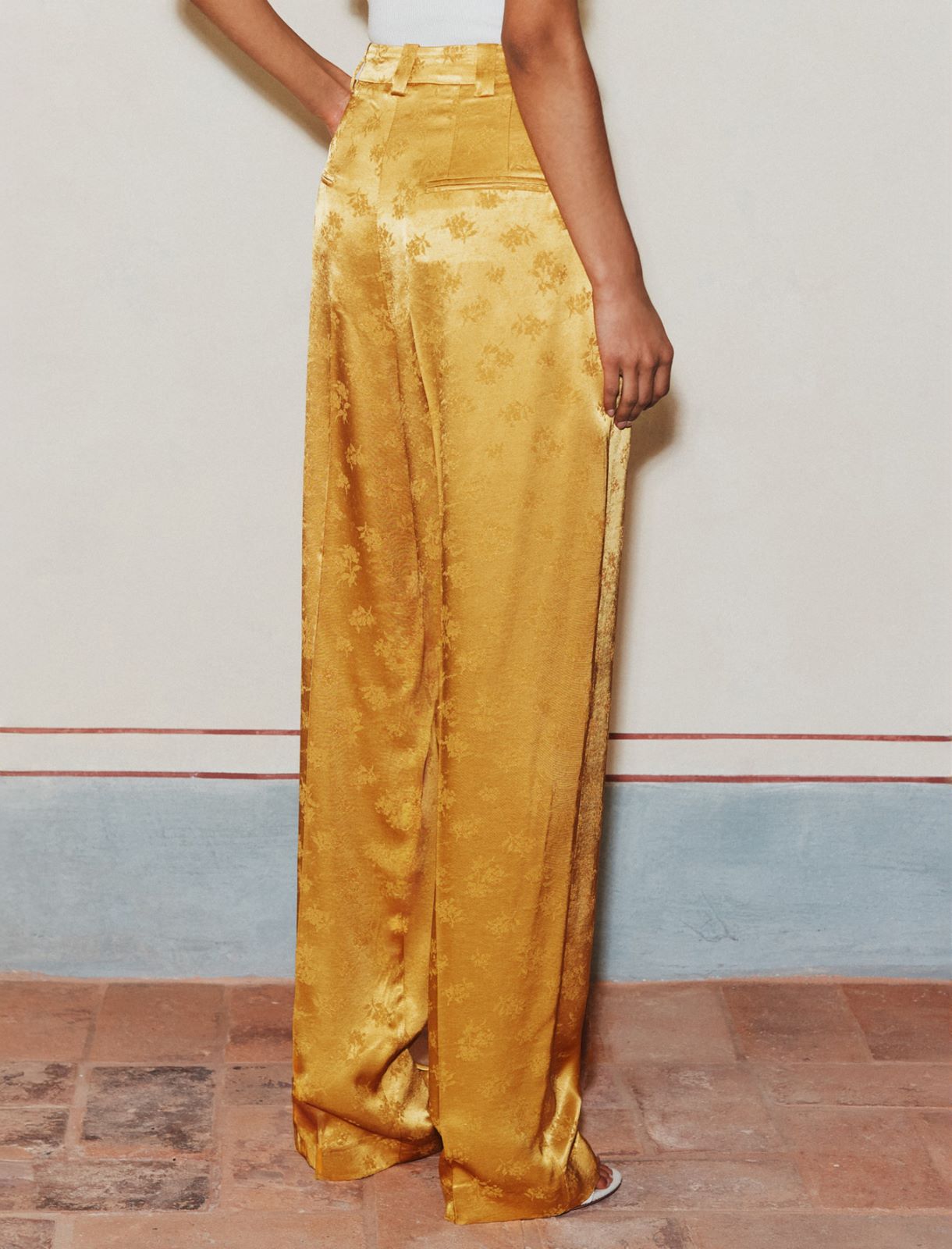 Pantalon en viscose jacquard - SAFRAN - Marella - 3