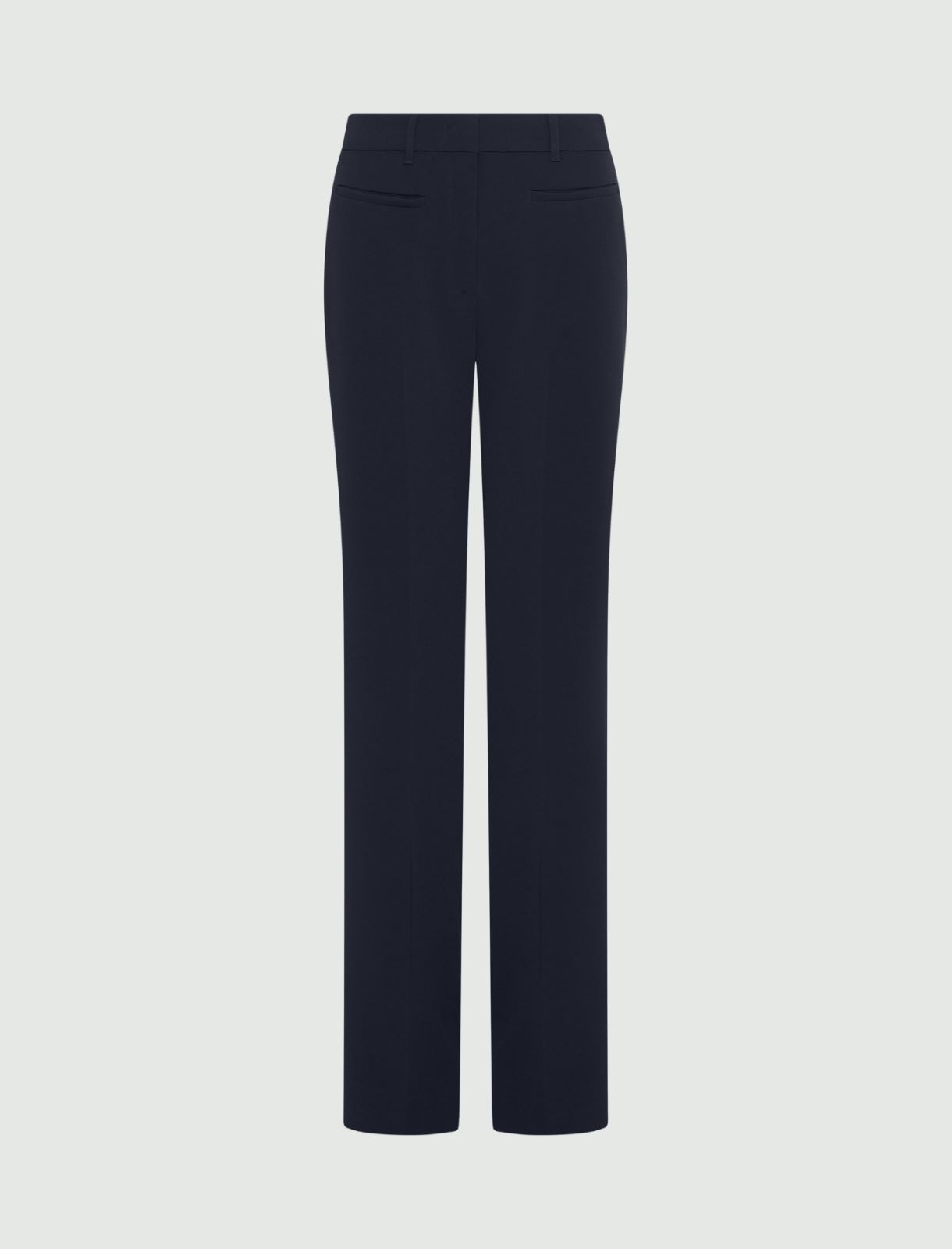 Slightly flared cady trousers - Navy - Marella