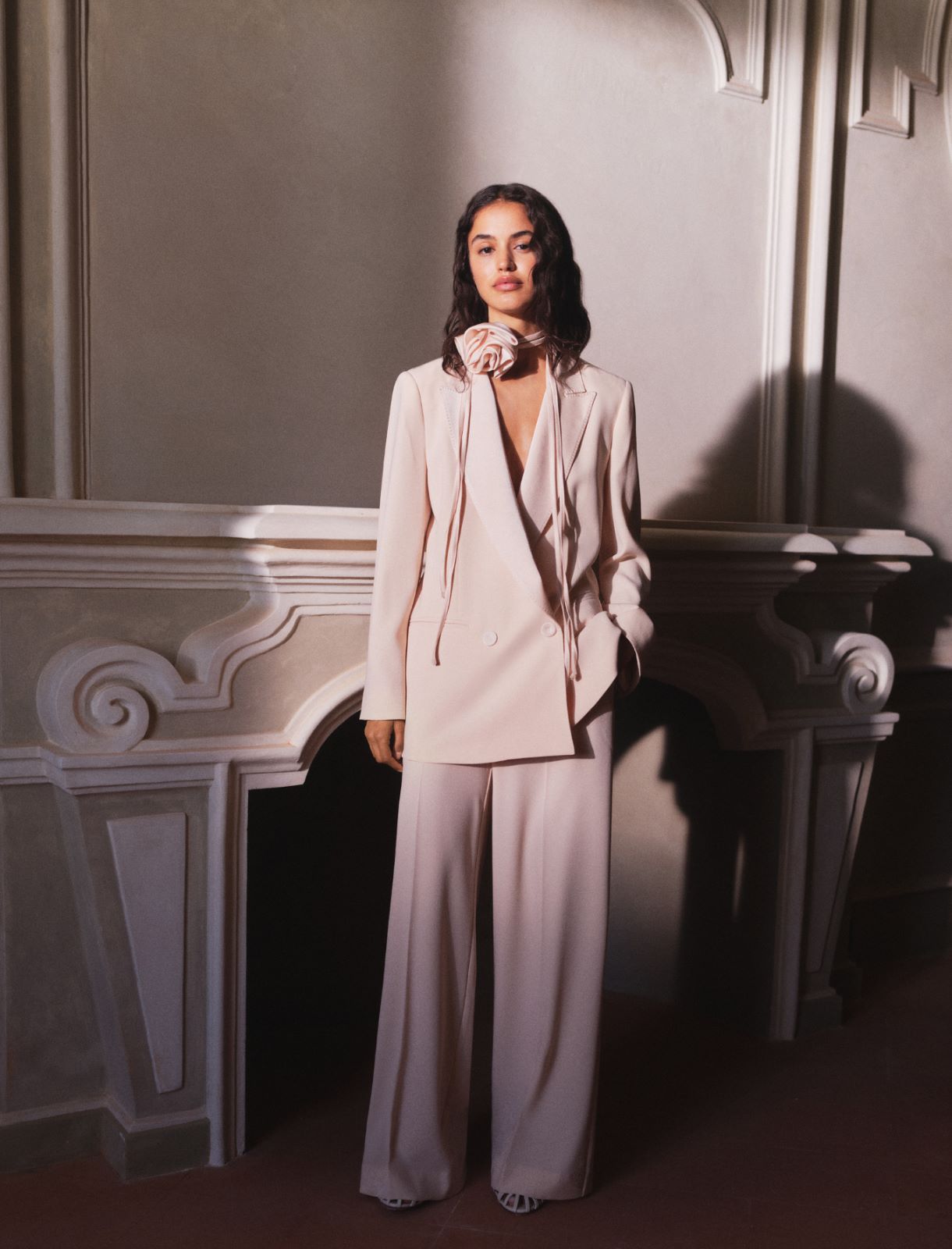 Wide-fit envers satin trousers - POWDER - Marella - 2