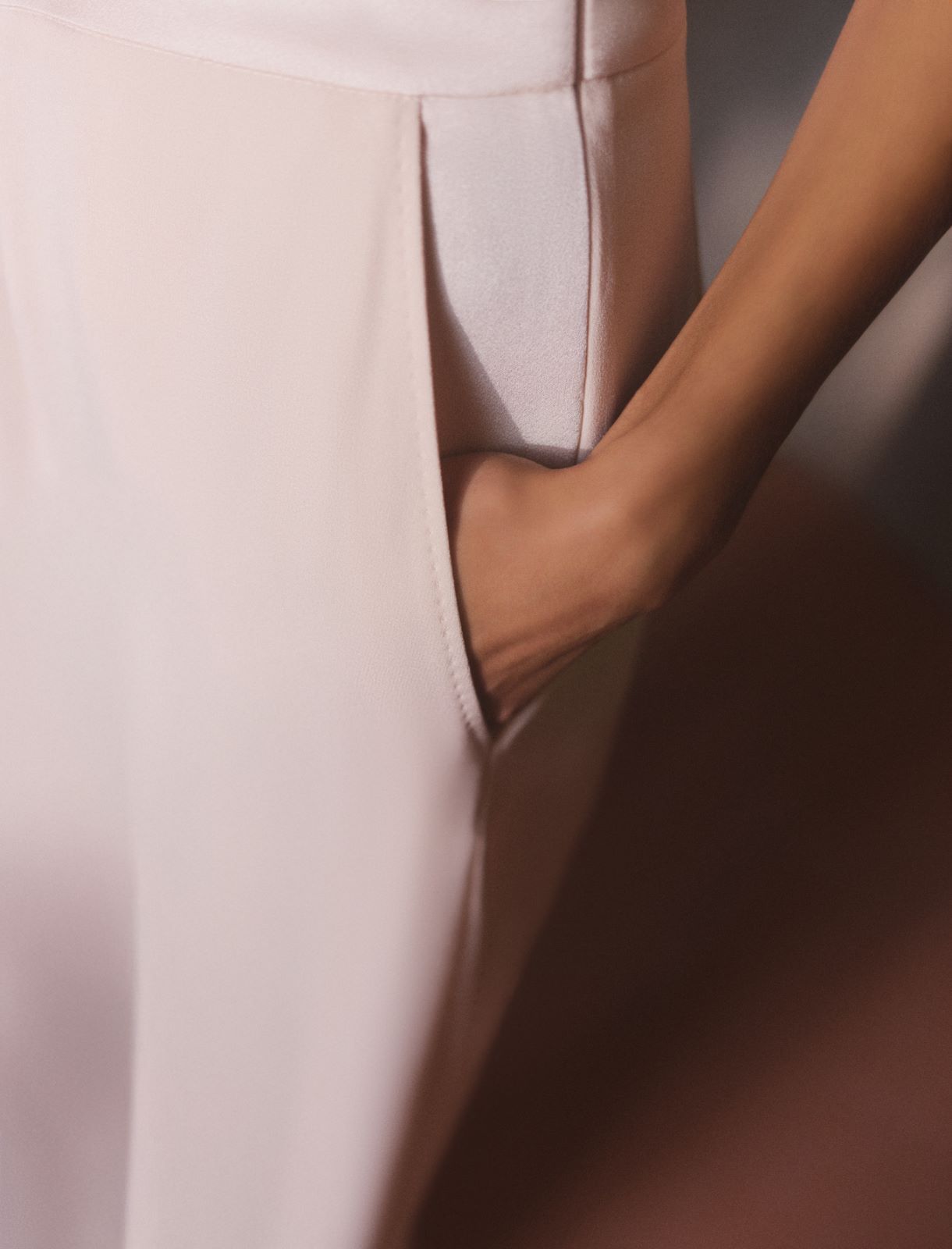 Wide-fit envers satin trousers - POWDER - Marella - 5