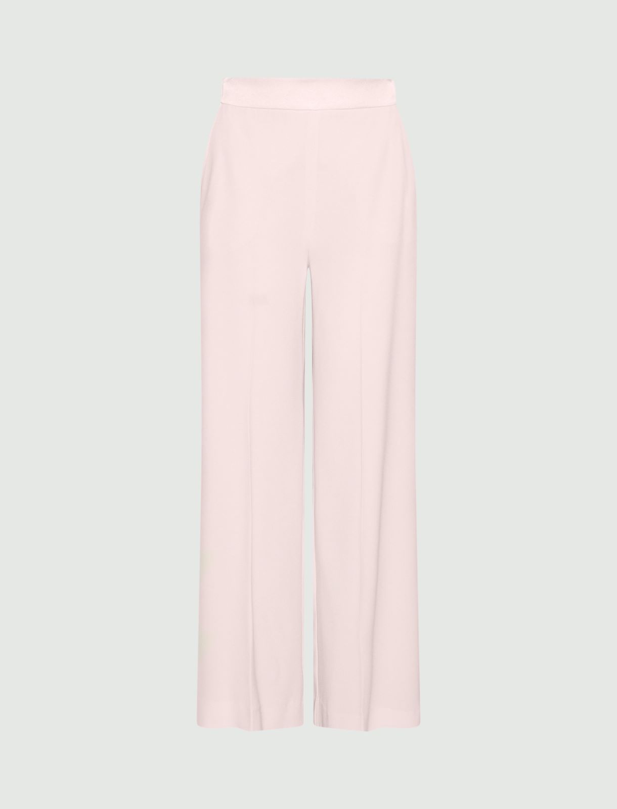 Wide-fit envers satin trousers - POWDER - Marella