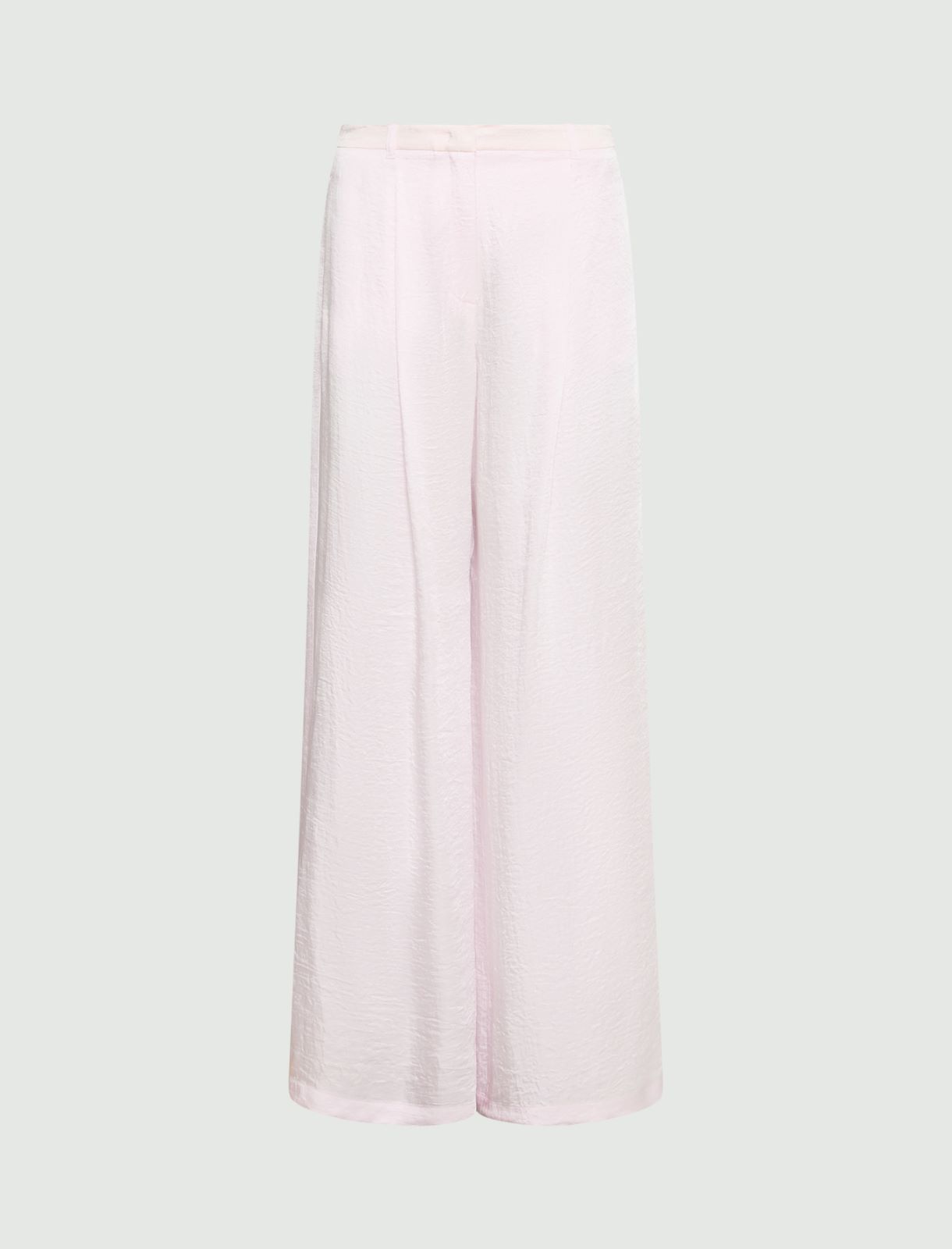 Wide-fit crinkle twill trousers - PINK - Marella