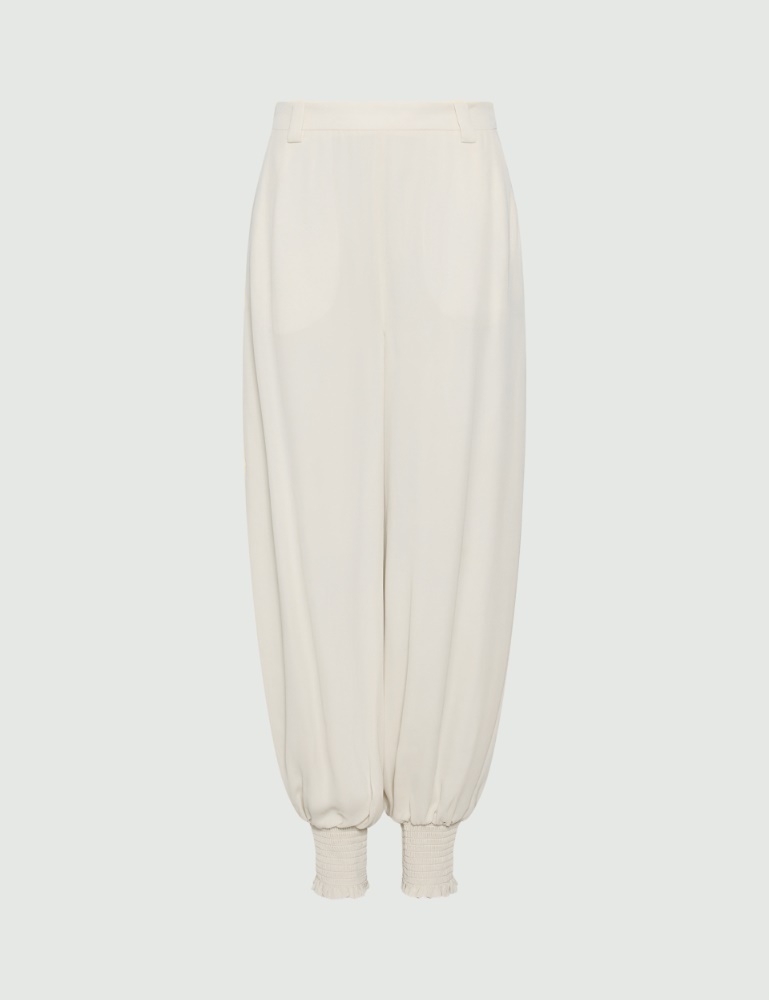Wide-fit georgette trousers - Marella
