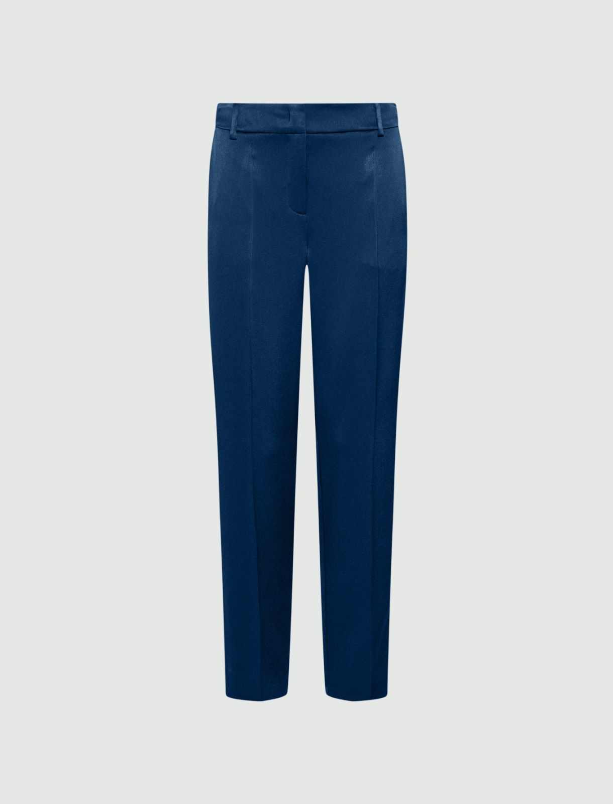 Envers satin chino trousers - NAVY - Marella