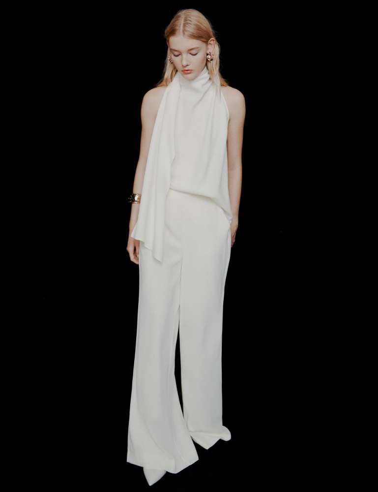 Wide-fit envers satin trousers - Marella