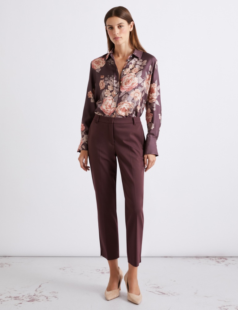 Stretch cotton-blend trousers - Marella