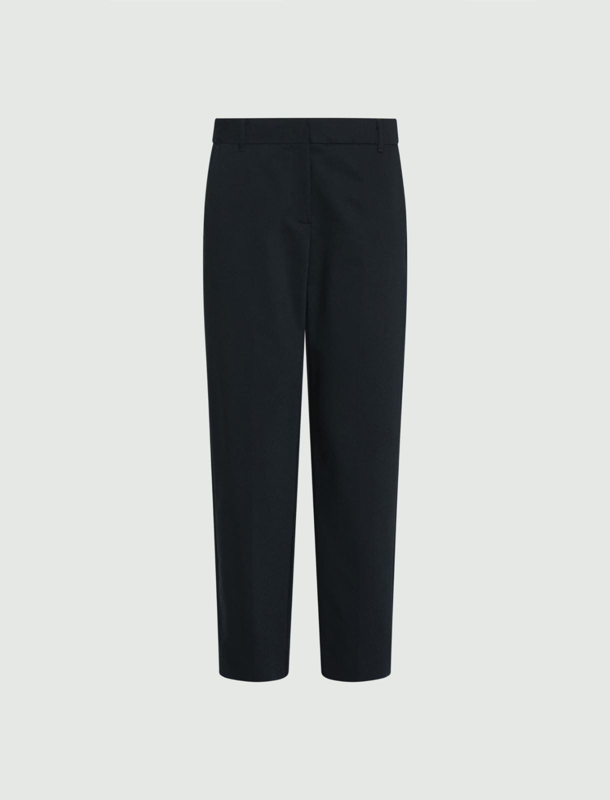 Stretch cotton-blend trousers - NAVY - Marella