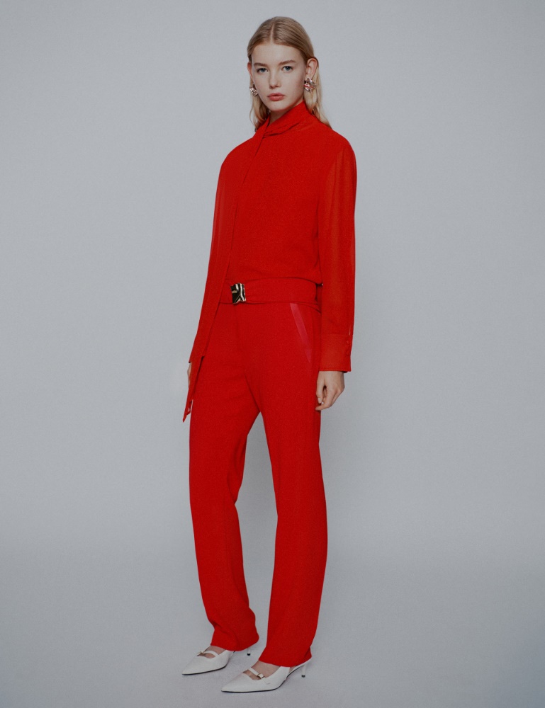 Pantalon droit avec ceinture - Marella