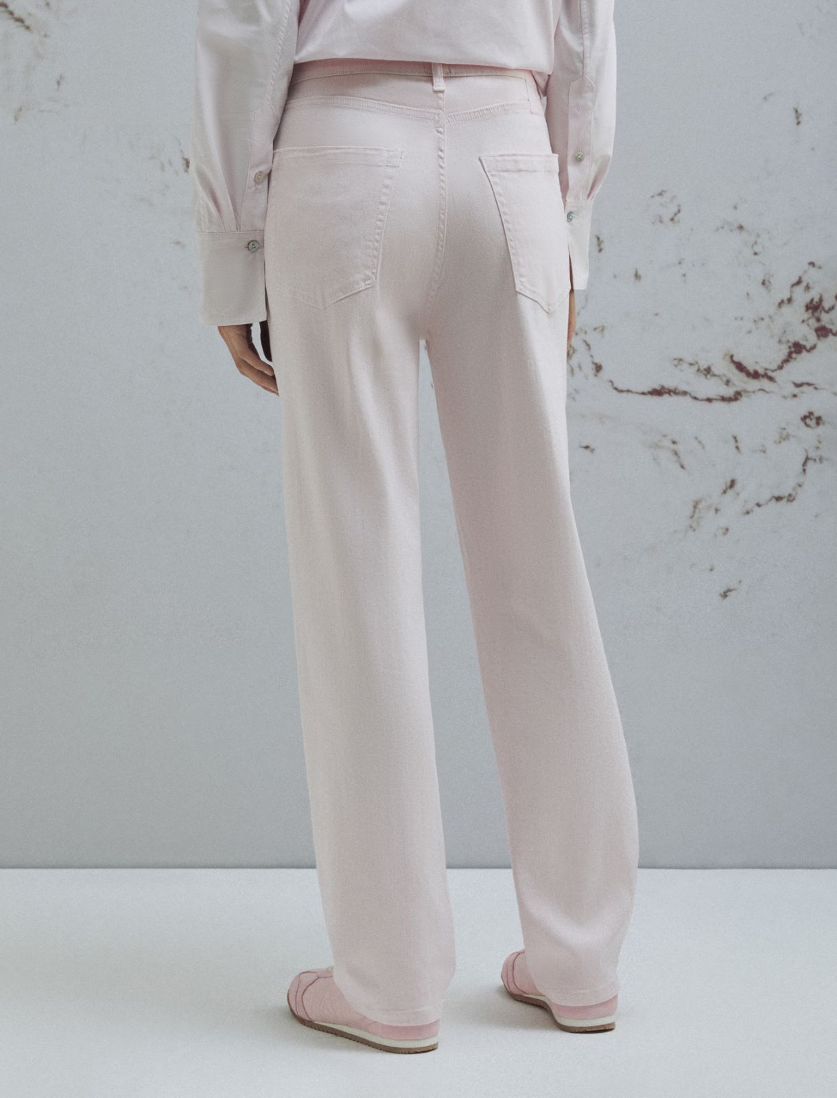 Pantalon tomboy stretch à 5 poches - ROSE - Marella - 3