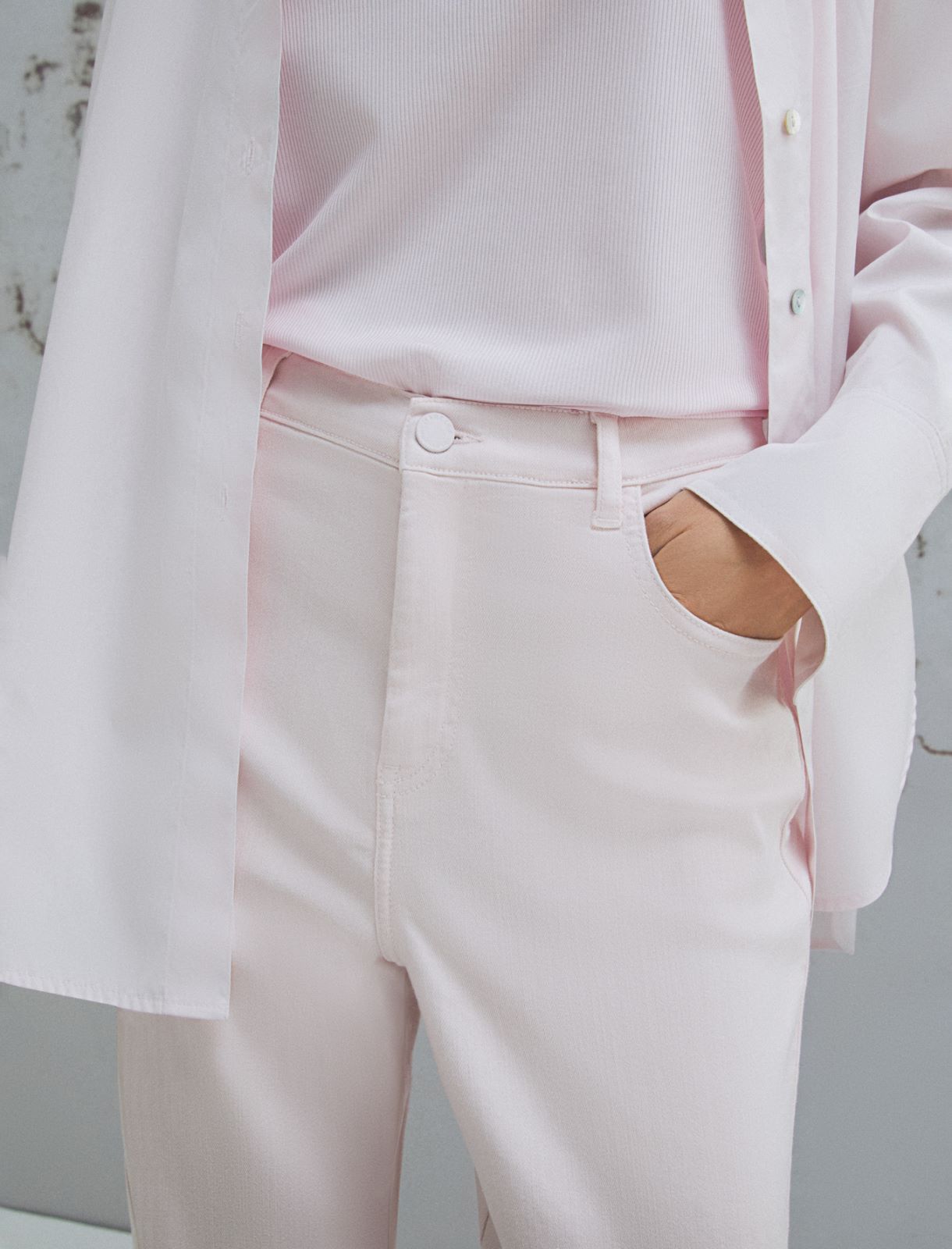 Pantalon tomboy stretch à 5 poches - ROSE - Marella - 5