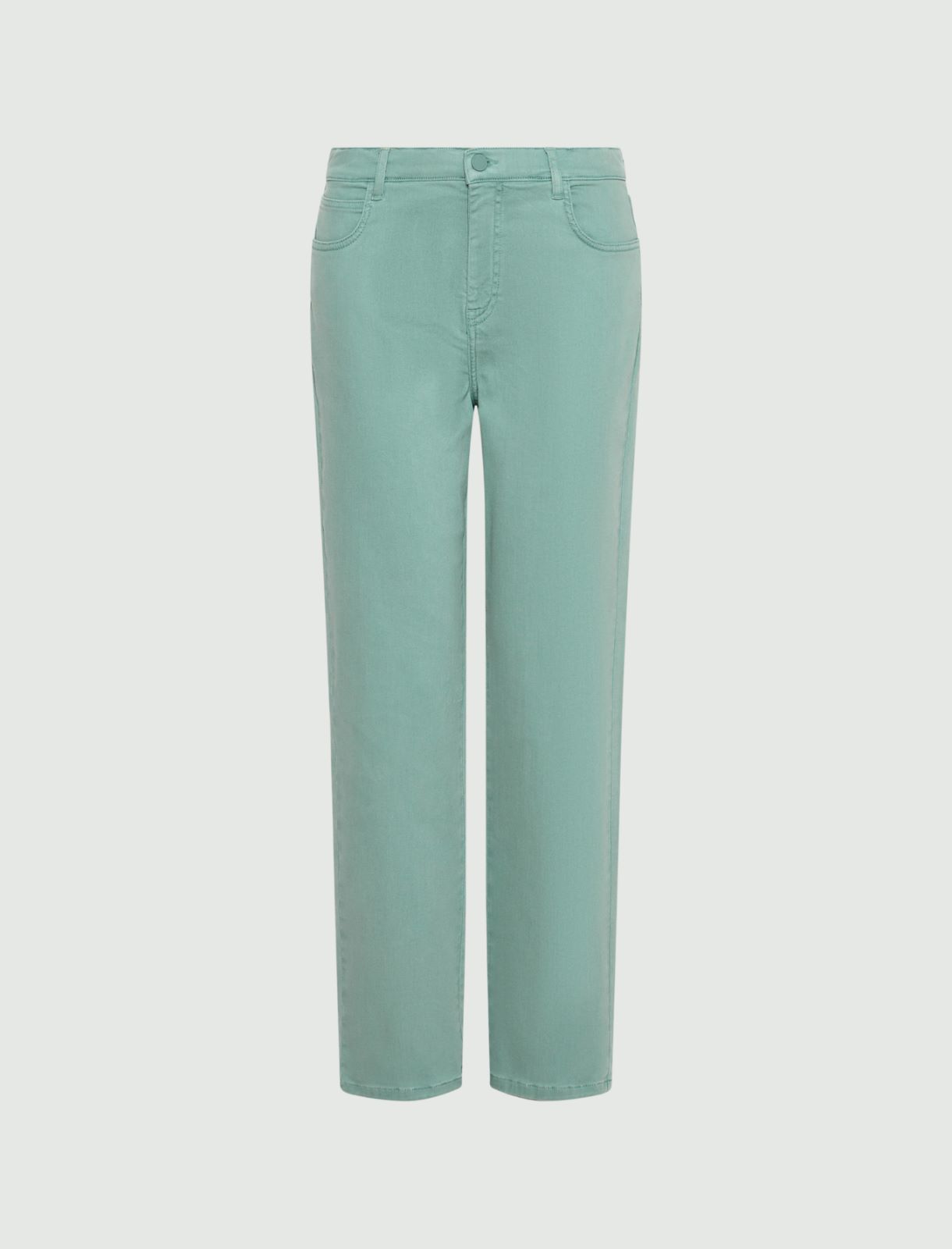 Stretch 5-pocket tomboy trousers - GREEN - Marella