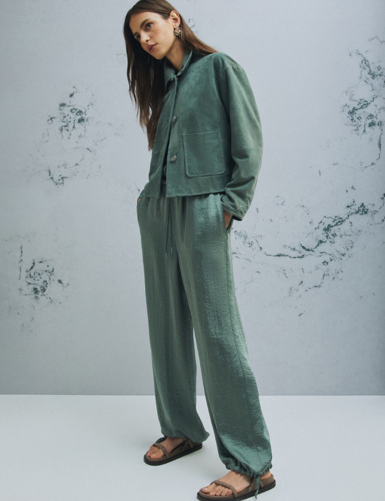 Crinkle twill joggers - Marella