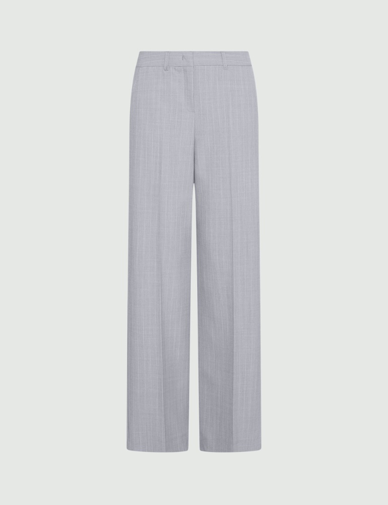 Pantalon droit en toile stretch mal filée - Marella