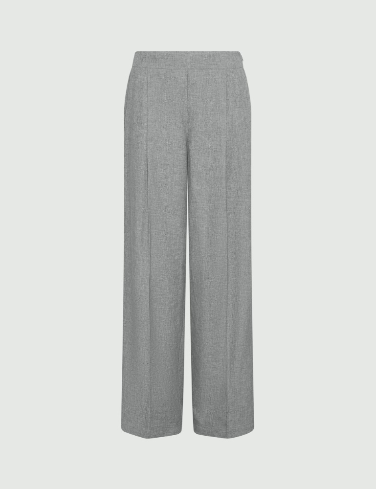 Washed linen-blend trousers - Marella