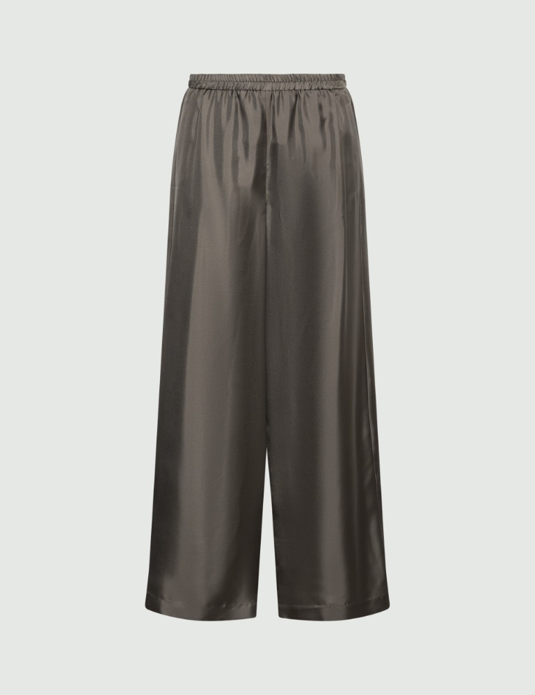 Straight-fit silk trousers - Marella
