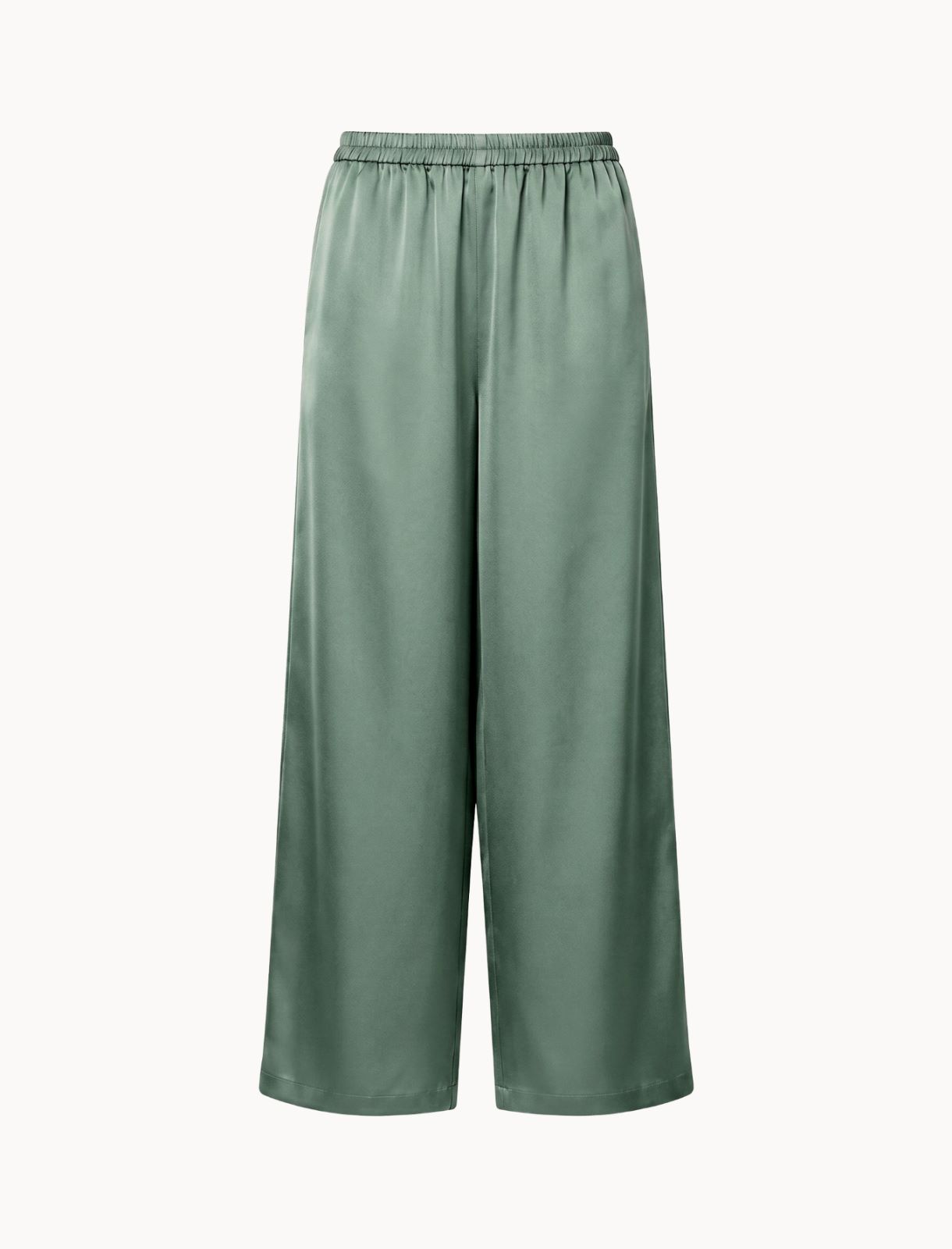 Gerade geschnittene Hose aus Seide - GRUEN - Marella
