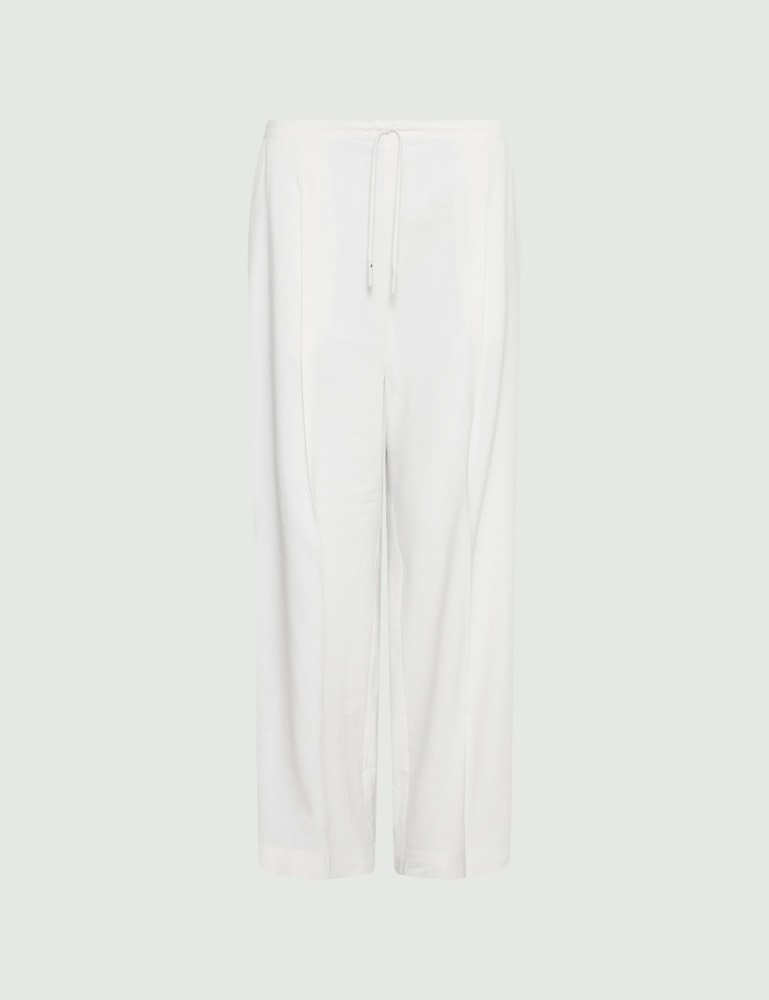 Linen-blend drawstring trousers - Marella