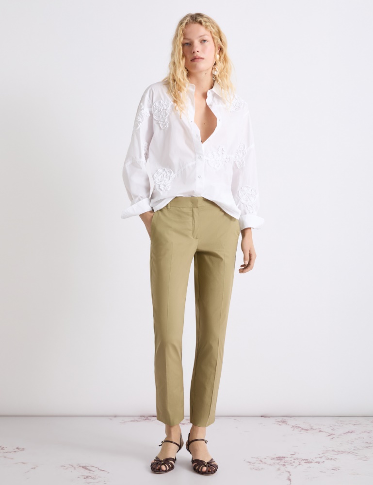 Stretch poplin trousers - Marella