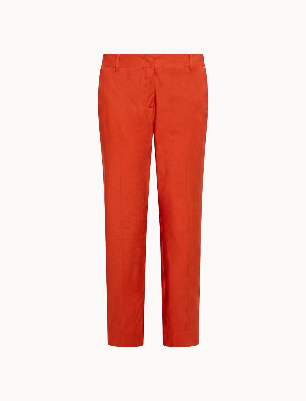Stretch poplin trousers - ORANGE - Marella