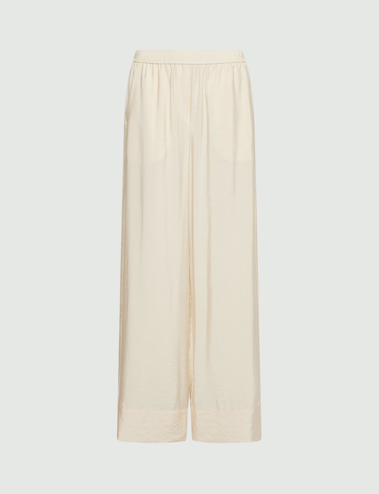 Straight-fit viscose-blend trousers - Marella