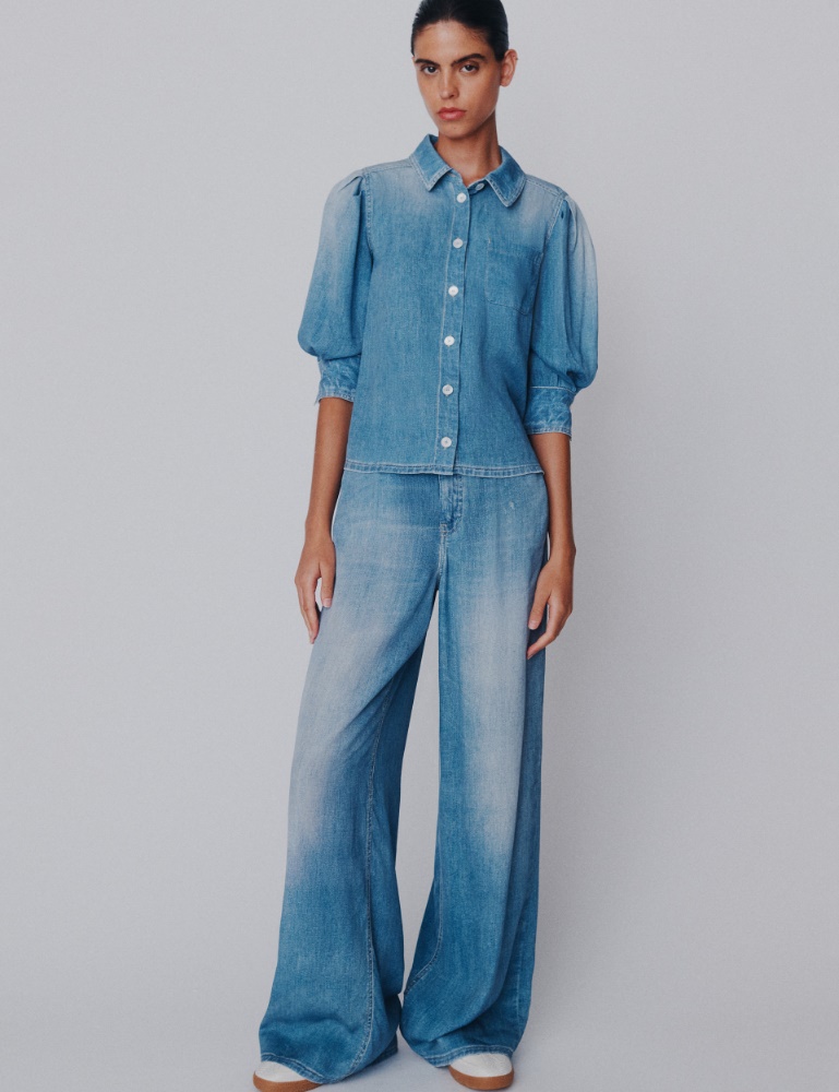 Fließende 5-Pocket aus Viskosemischgewebe - Marella