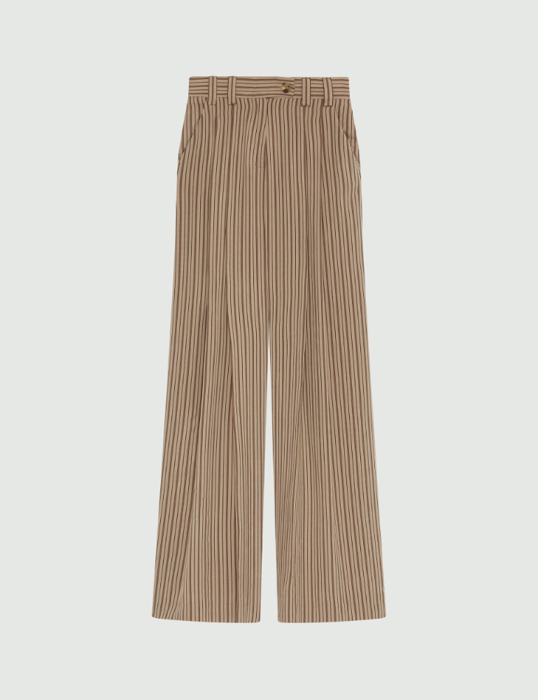 Shiny viscose palazzo trousers - Marella