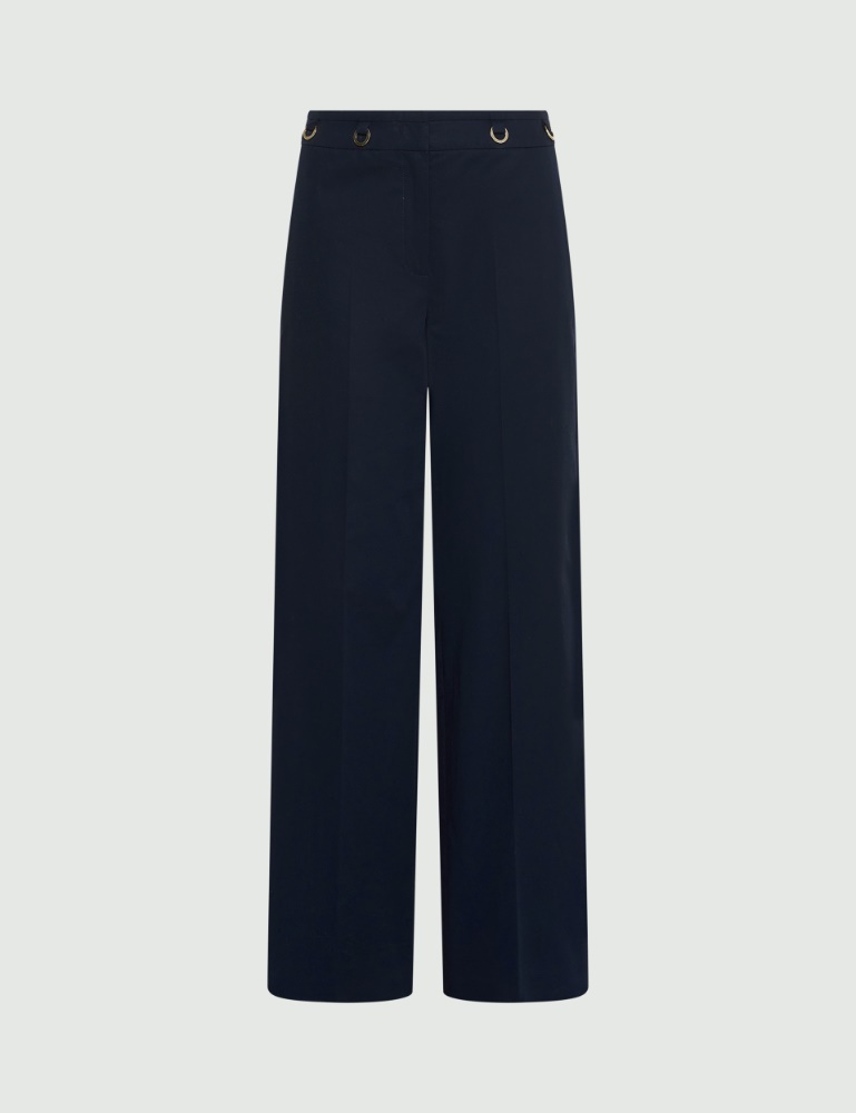 Straight-fit gabardine trousers - Marella