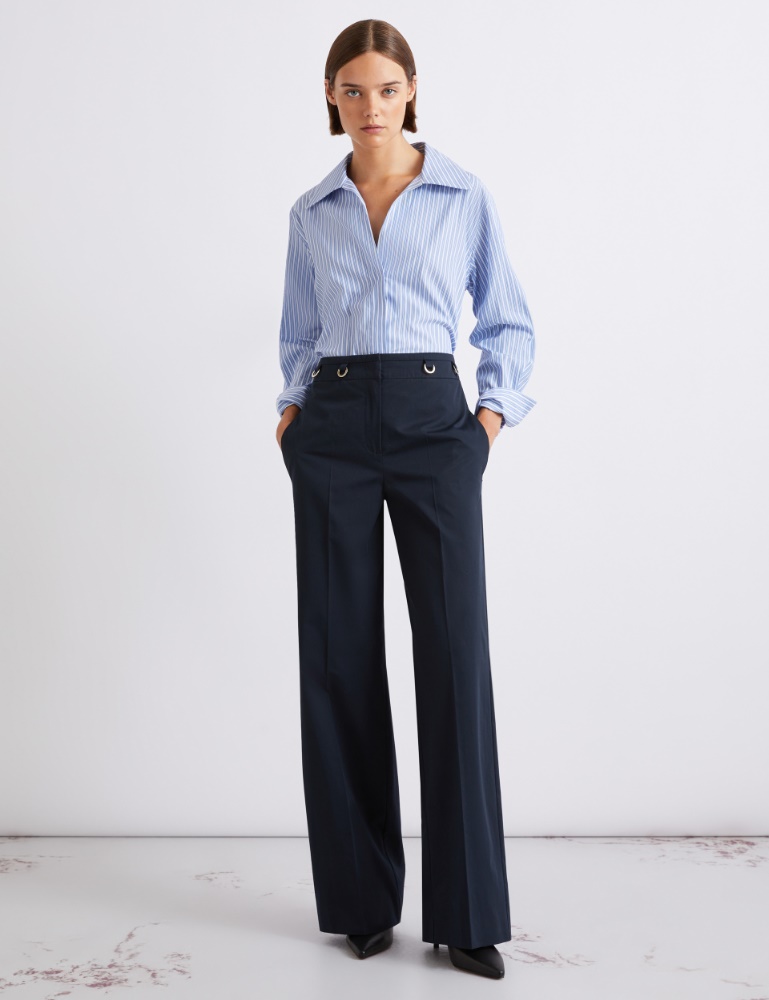Straight-fit gabardine trousers - Marella