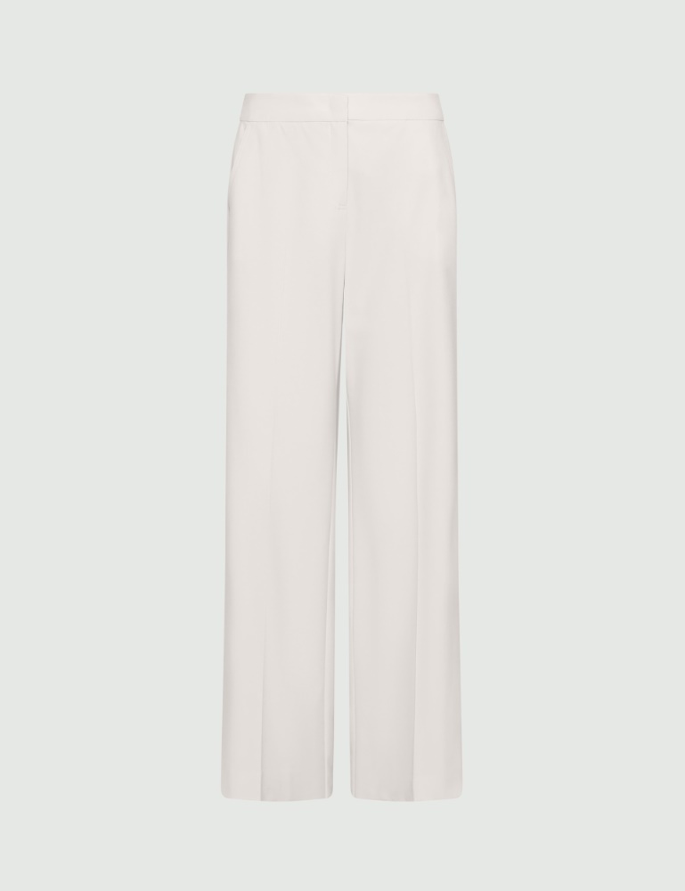 Straight-fit stretch canvas trousers - Marella