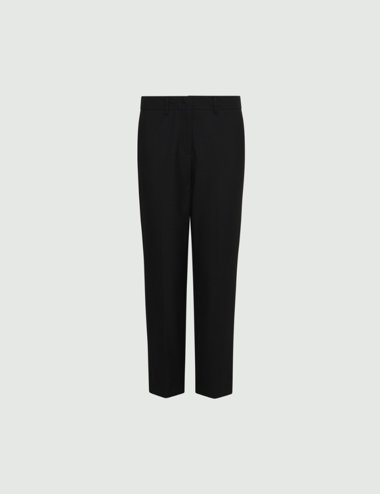 Cropped stretch-canvas trousers - Marella