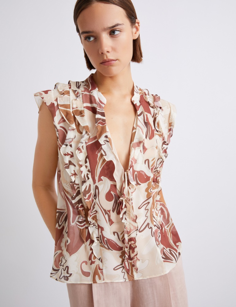 Printed georgette top - Marella