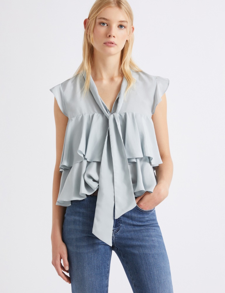 Washed silk Habotai top - Marella
