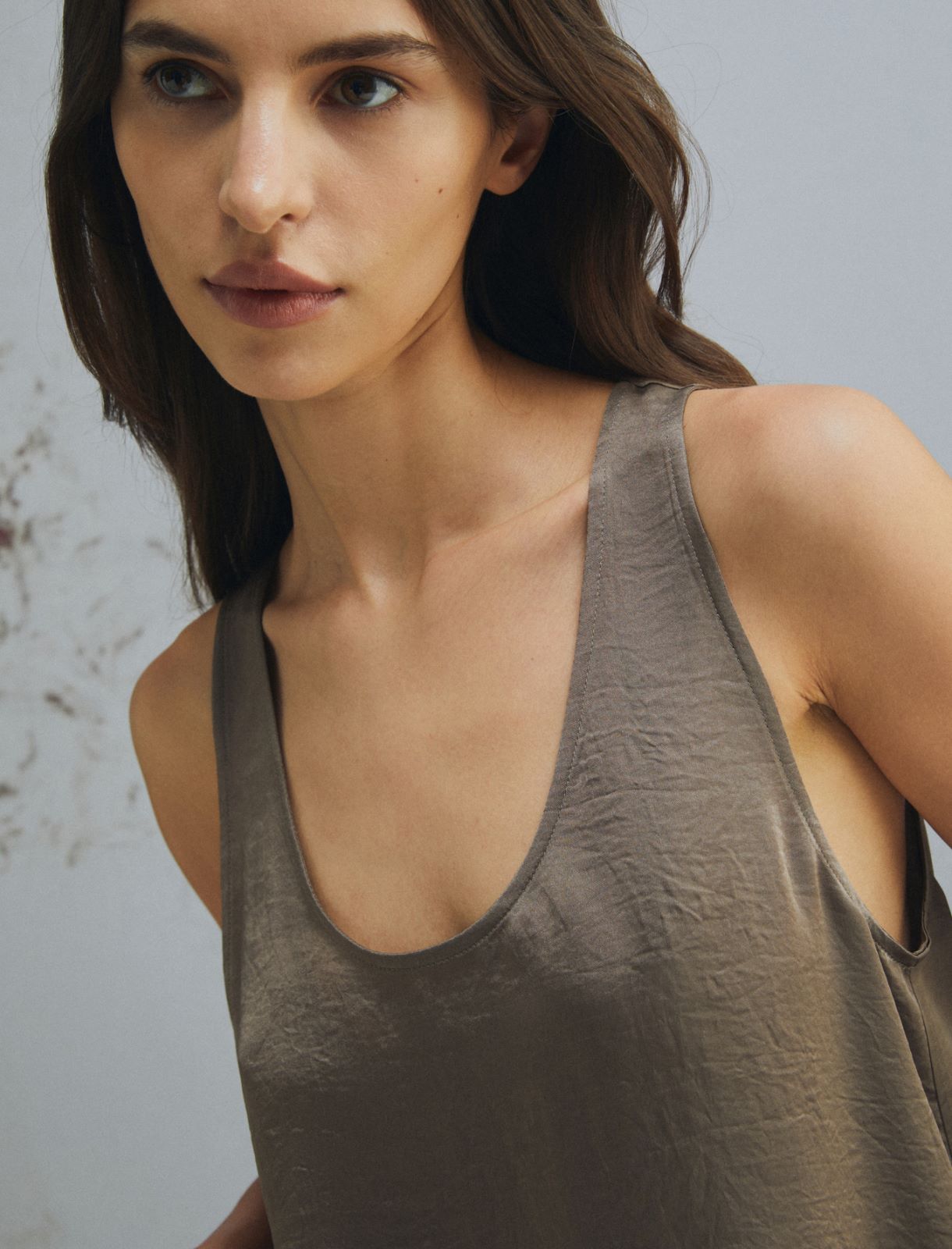 Top con fiore abbinato - MARRONE - Marella - 5