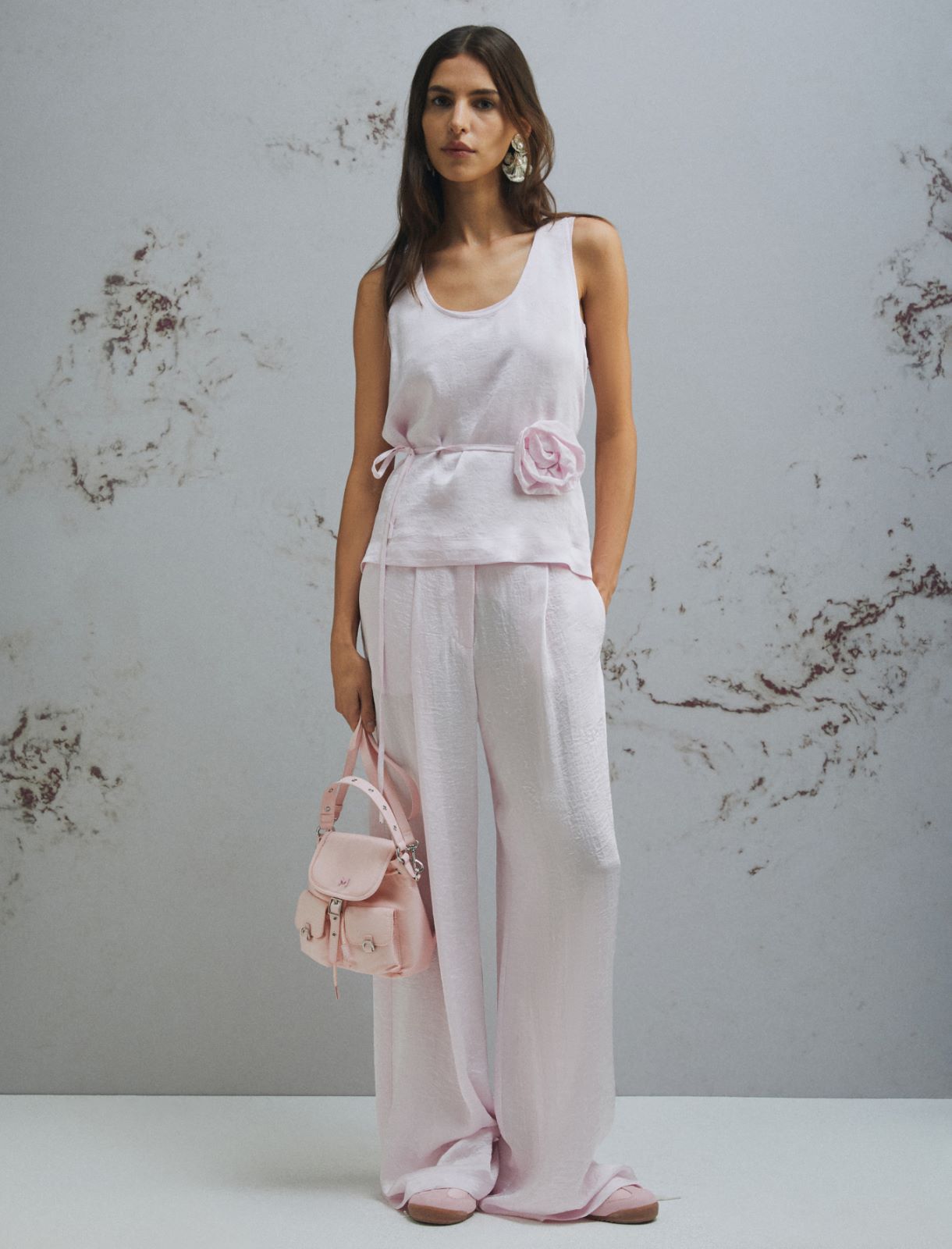 Top with matching flower - PINK - Marella - 2