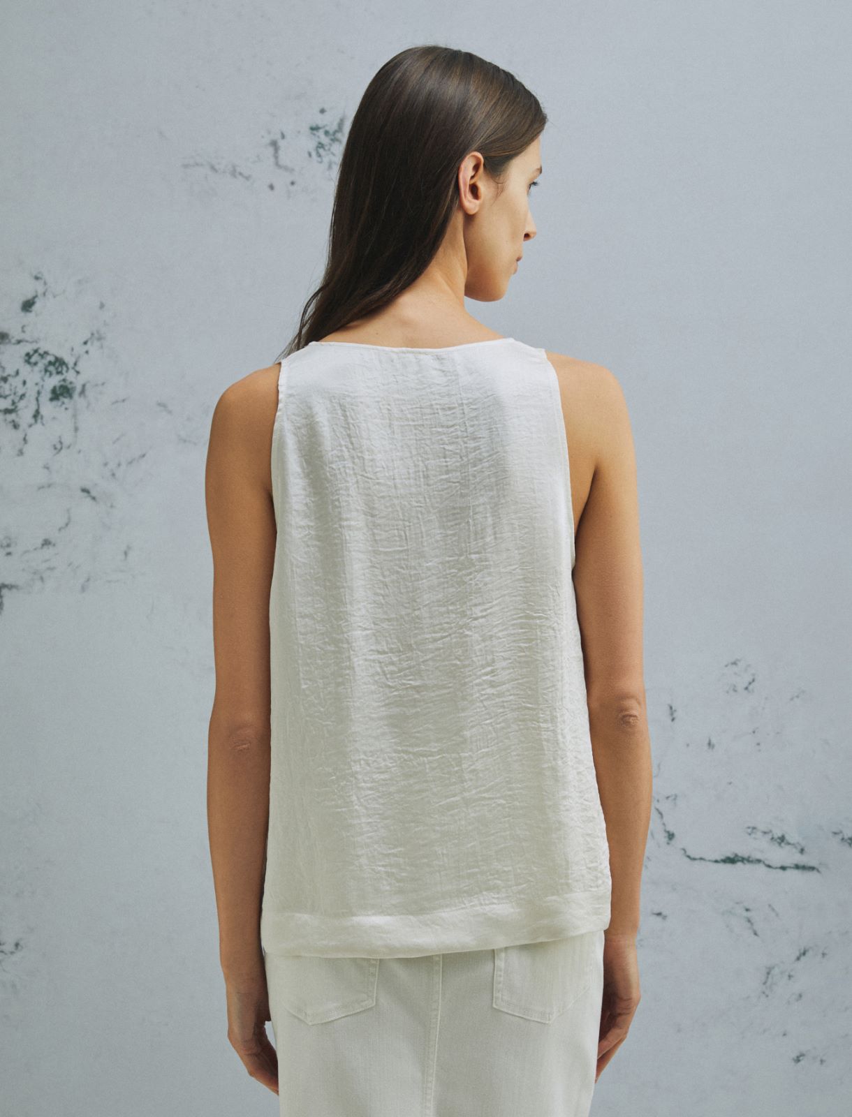 Top con fiore abbinato - BIANCO LANA - Marella - 3