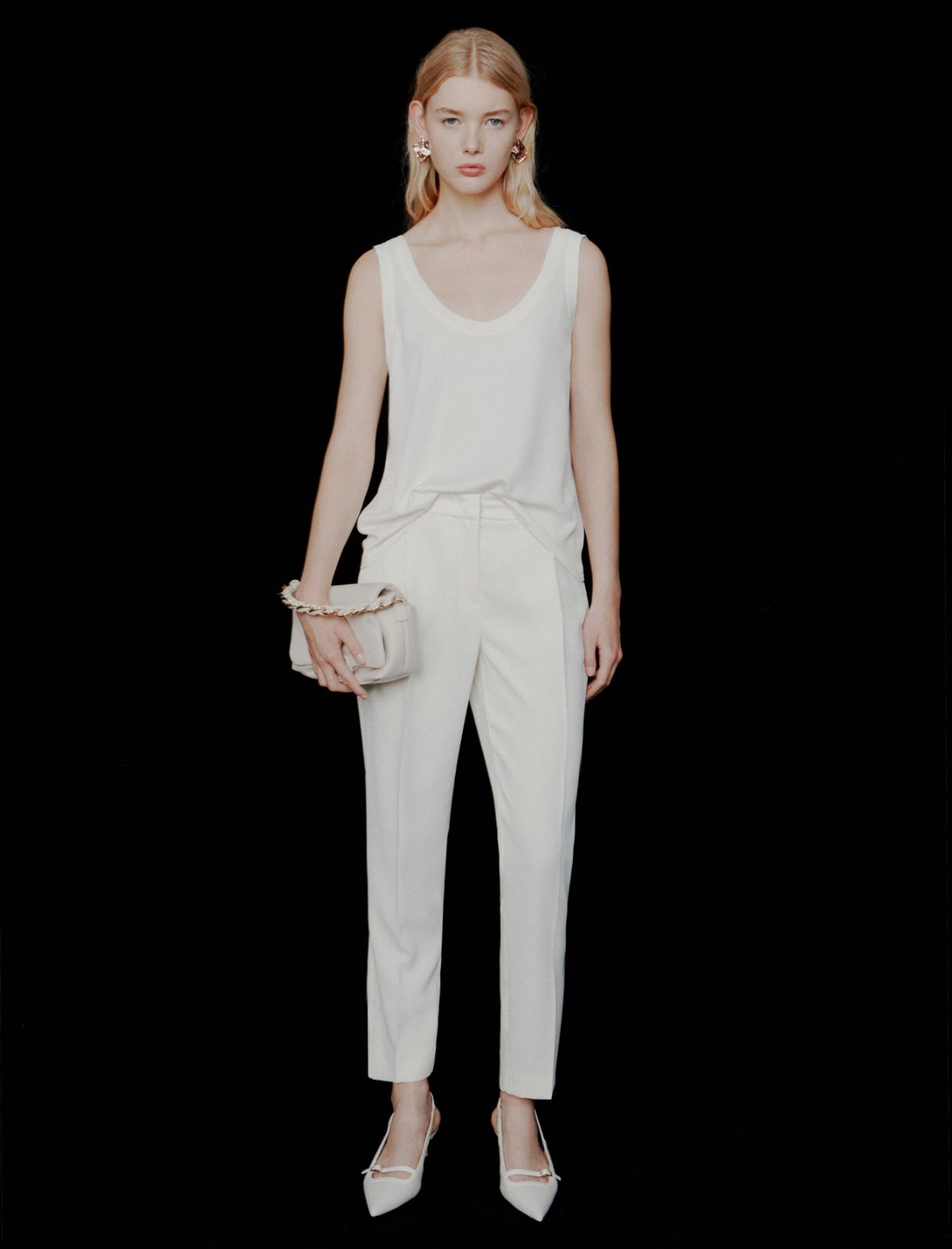 Light satin vest top - WOOL WHITE - Marella - 2