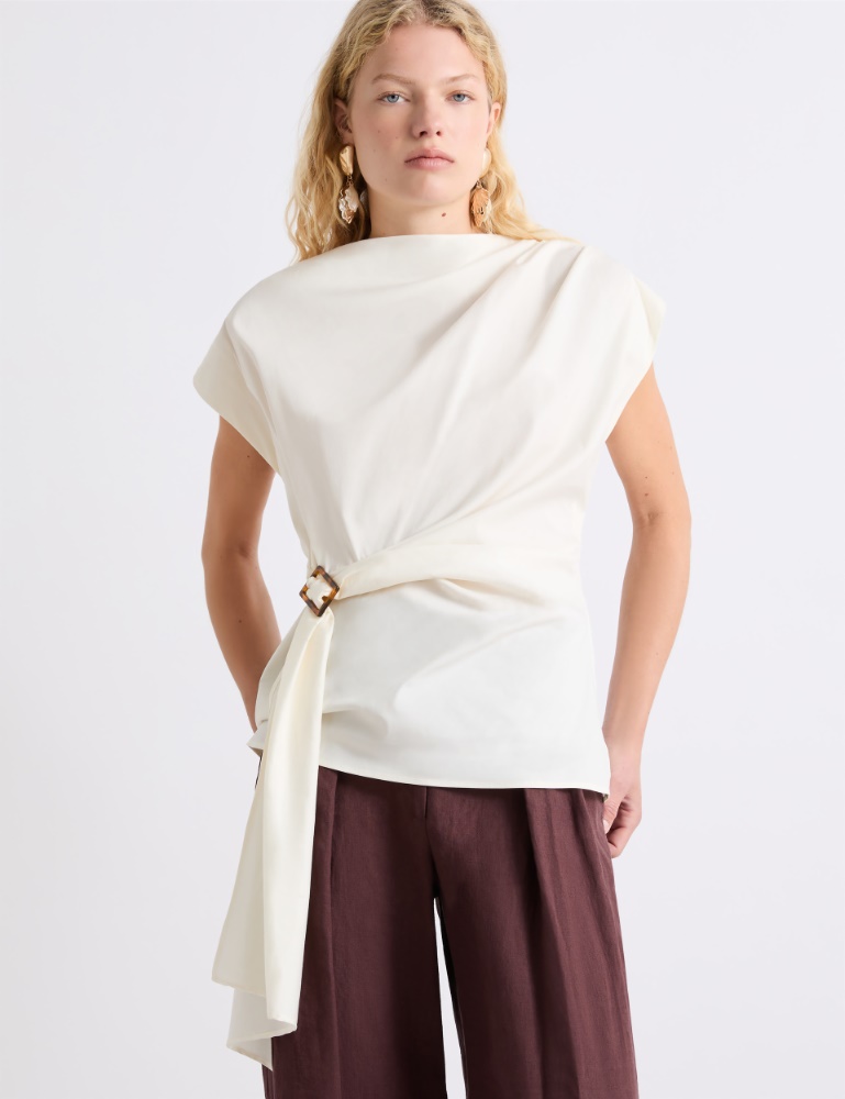 Chemisier sans manches avec drapé - Marella