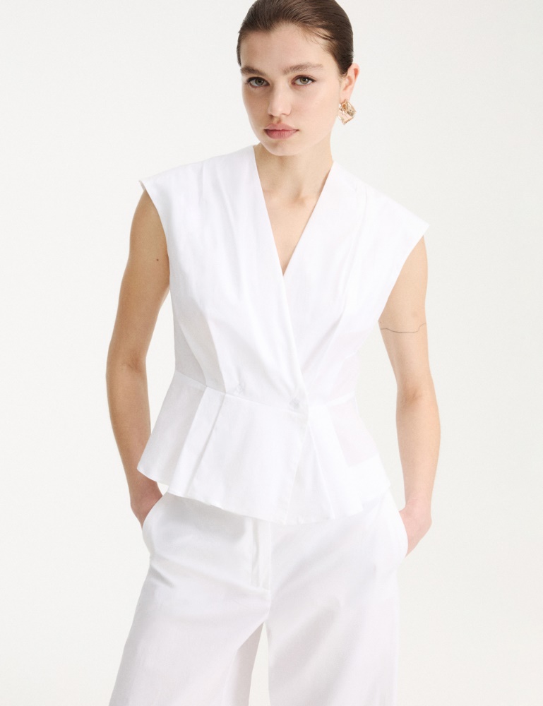 Ärmelloses Top aus Popeline - Marella