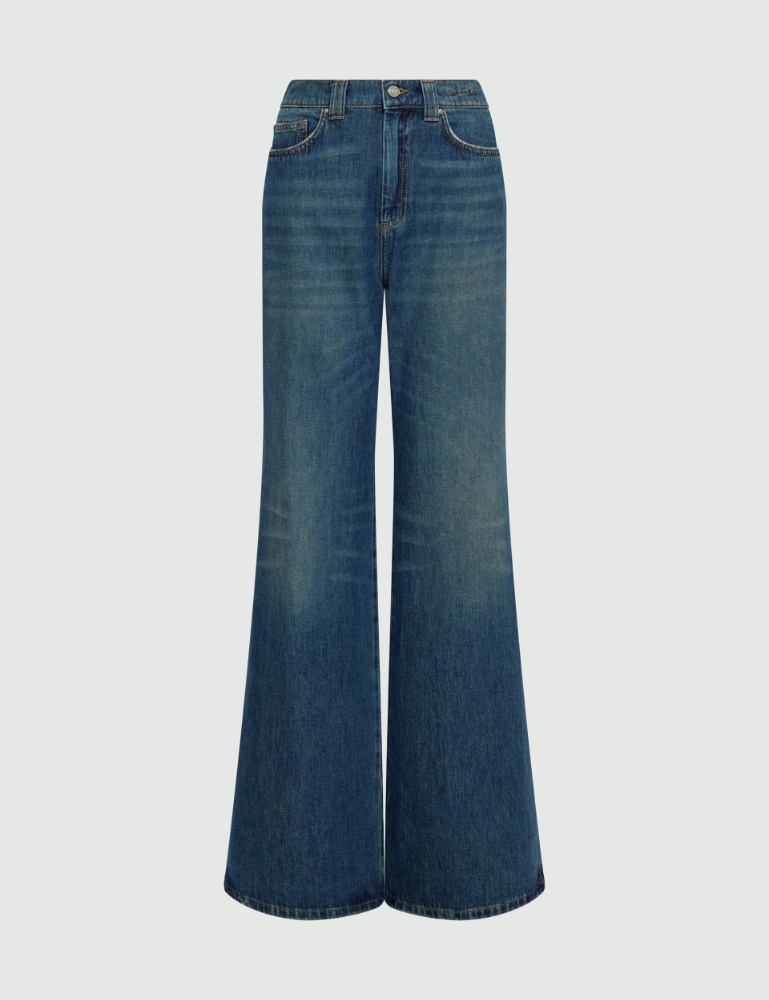 High-waisted wide-leg jeans - Marella