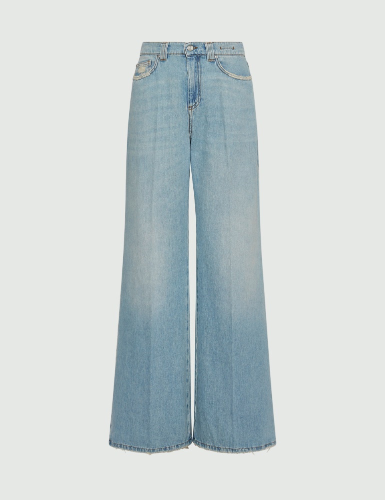 High-waisted wide-leg jeans - Marella