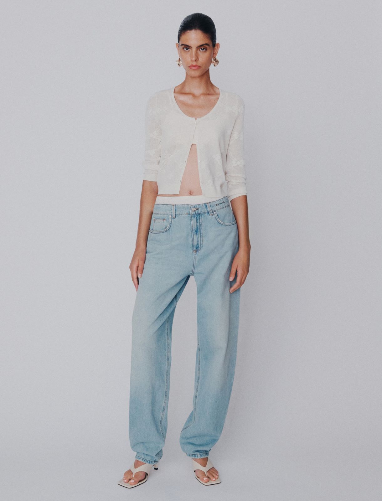 Denim barrel-leg jeans - DUST BLUE - Marella - 2