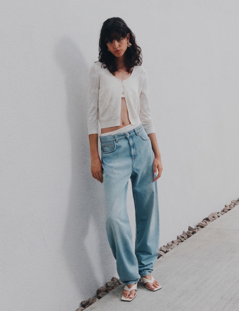 Denim barrel-leg jeans - Marella