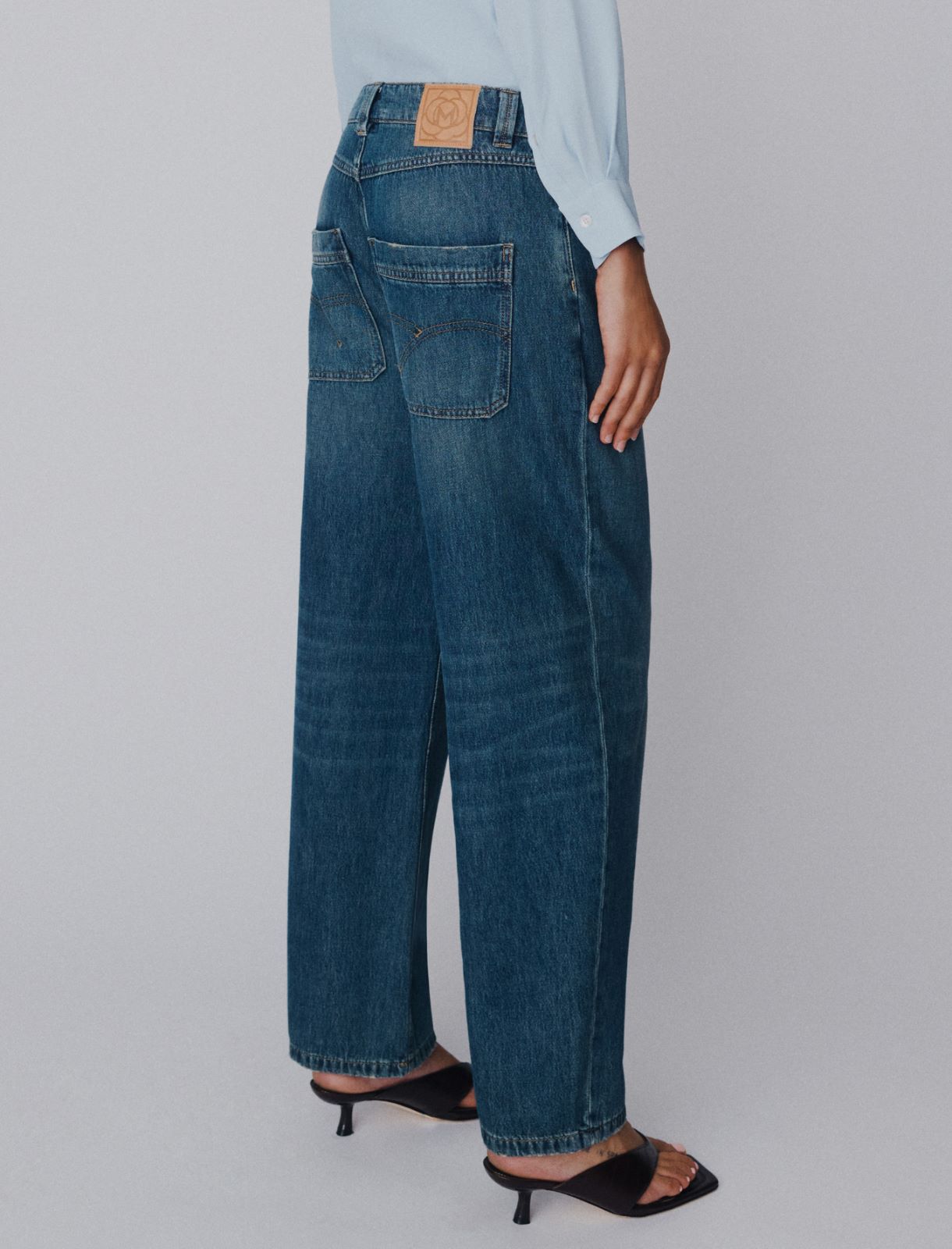 Jeans mom fit a vita alta - BLU - Marella - 3