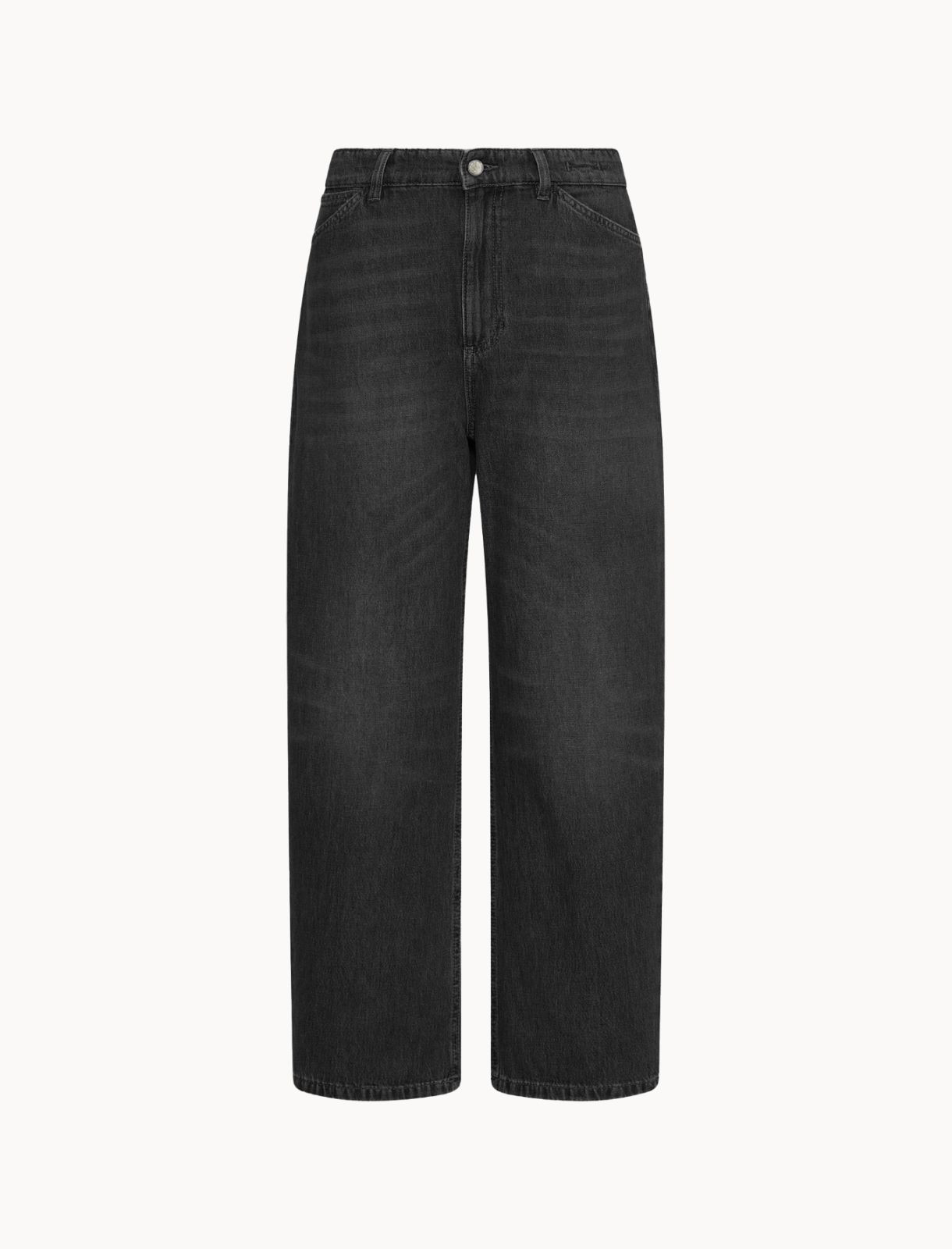 High-waisted mom-fit jeans - BLACK - Marella