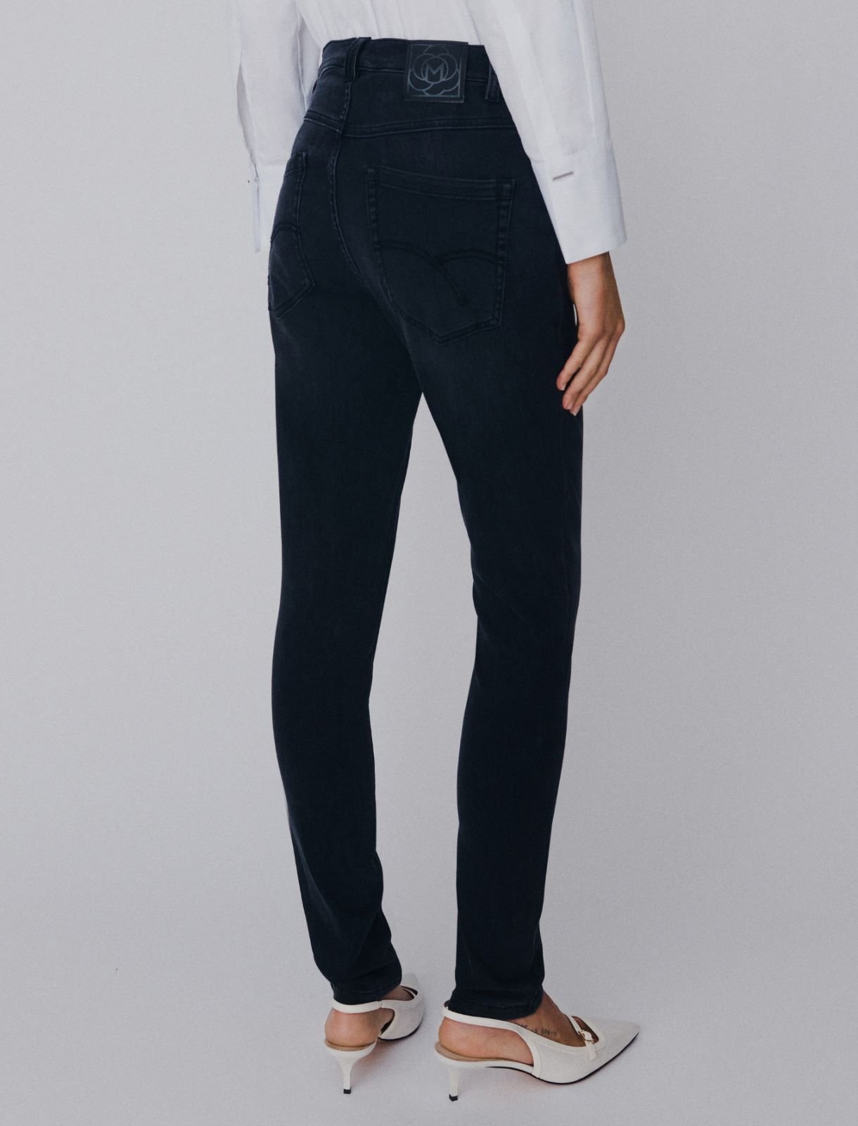 Jean skinny taille haute - NOIR - Marella - 3