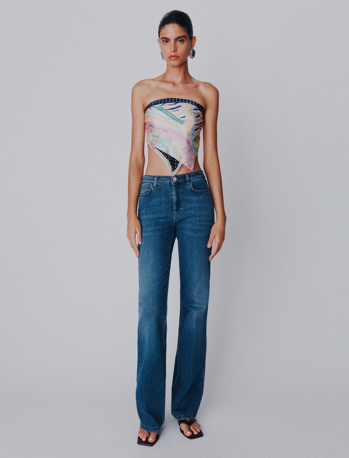 Soft denim bootcut jeans - BLUE JEANS - Marella - 2