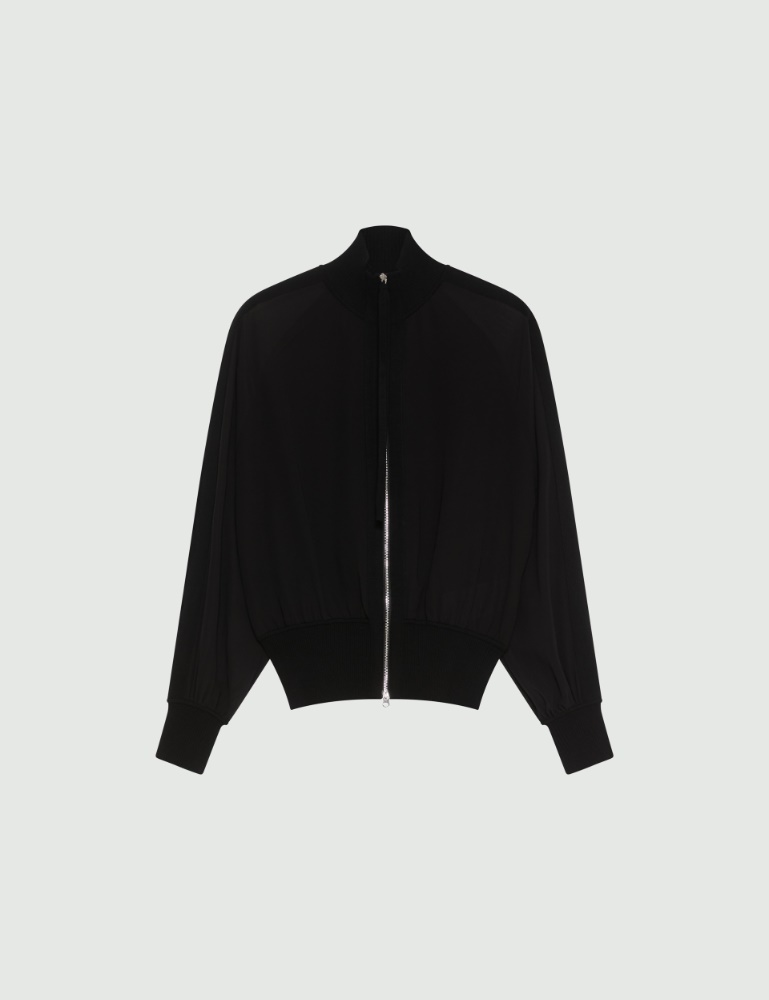 Sporty georgette blouson jacket - Marella