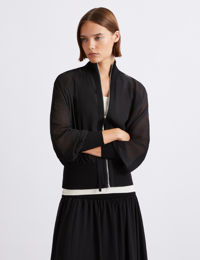 Sporty georgette blouson jacket - Marella